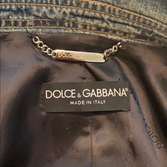 Dolce&Gabbana tweed jean jacket - Picture 4 of 7